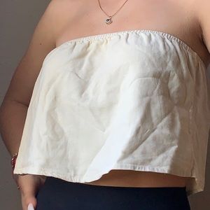 brandy melville yellow tube top